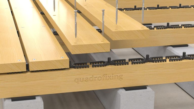 QUADRO H-afstandhouder voor een houten terras