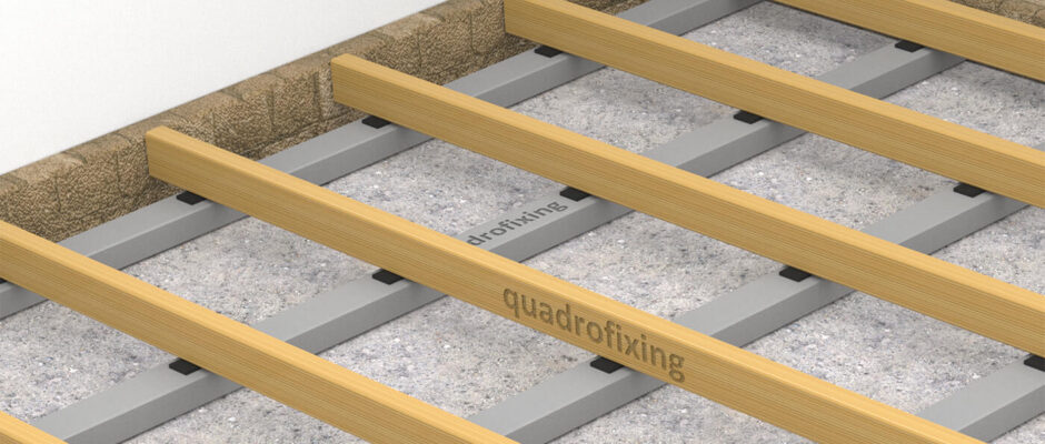 Houten draagbalken van een terrasonderconstructie