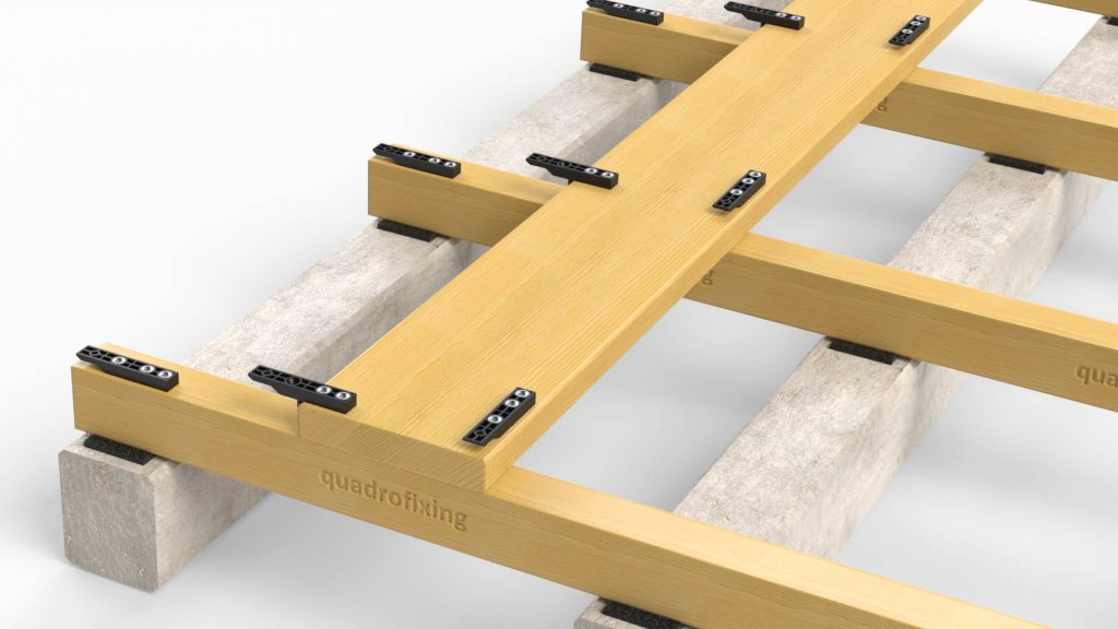 QUADRO CLIP clips voor verborgen bevestiging van terrasplanken